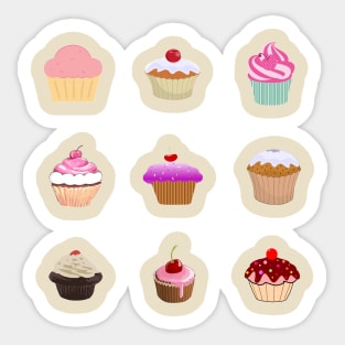 Cupcake Sticker